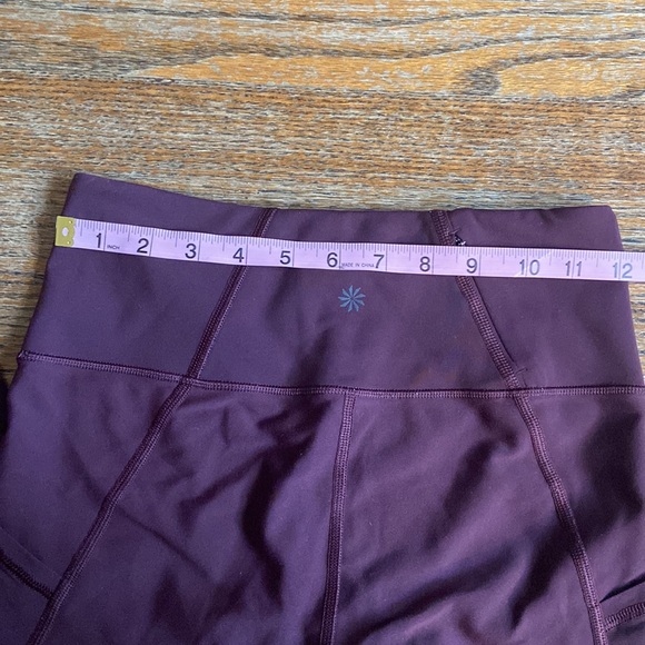 Maroon capri Athleta leggings - Picture 3 of 7